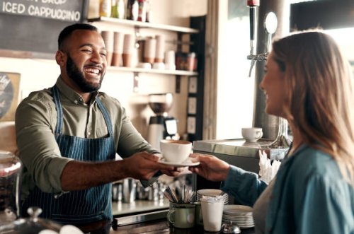 ik maakte het super vers! - coffee stockfoto's en -beelden