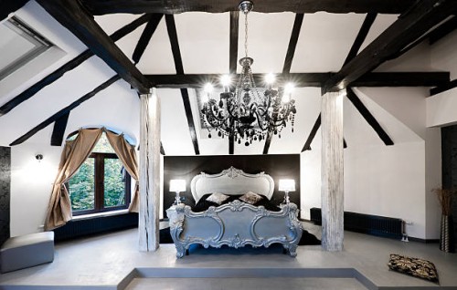 imperial bed - home decoration stock pictures, royalty-free photos & images