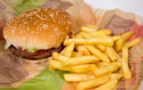 In this photo illustration, fast food from a branch of Burger King is pictured on February 20, 2018 in Bristol, England. The number of takeaway...
