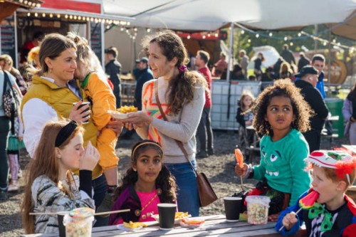 indulging in sweet halloween snacks - food stock pictures, royalty-free photos & images