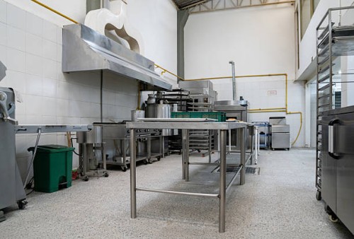 industrial bakery with manufacturing equipment - home decoration stock pictures, royalty-free photos & images