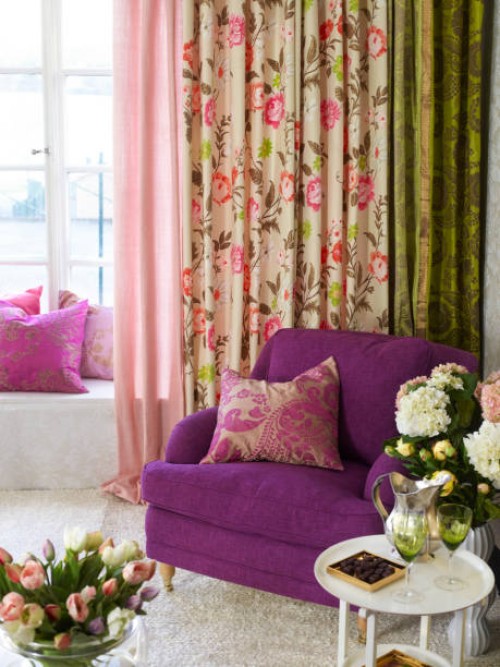 interior decoration with textiles and an armchair, sweden. - home decoration stock pictures, royalty-free photos & images