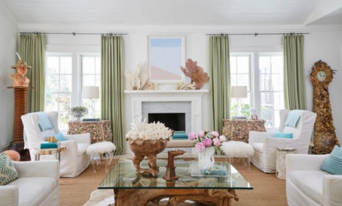 interior of beach cottage - home decoration stock pictures, royalty-free photos & images