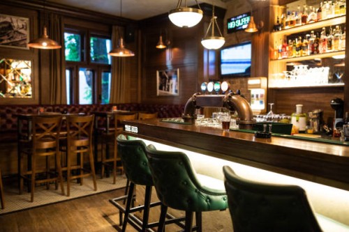 interior of irish pub - fashion stock pictures, royalty-free photos & images