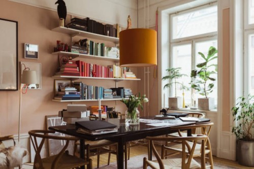 interior of living room at home - home decoration stock pictures, royalty-free photos & images