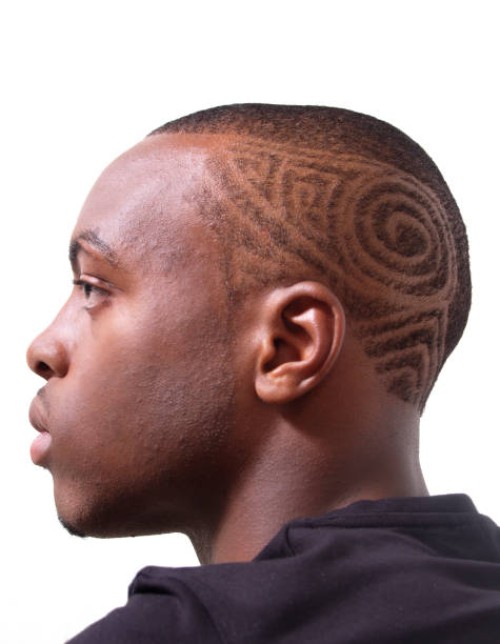 intricate hair style, profile of a young man - fashion stock pictures, royalty-free photos & images