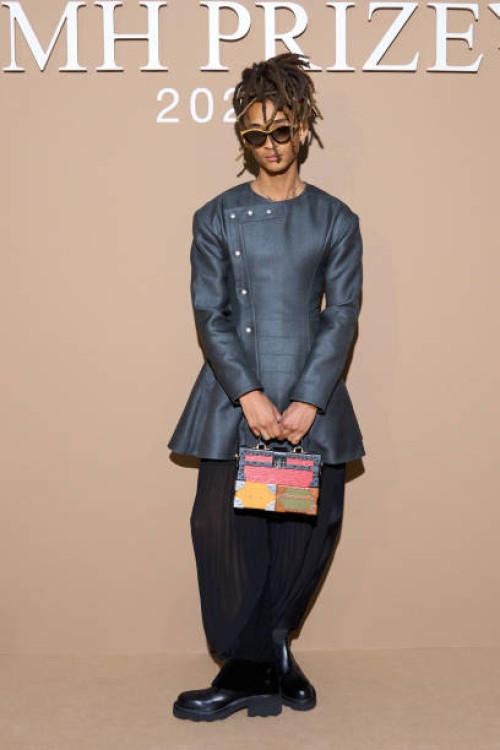 Jaden Smith attends the LVMH Prize as part of Paris Fashion Week at Avenue Montaigne on March 05, 2025 in Paris, France.