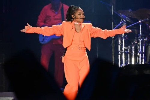 Janet Jackson performs on Kentucky Derby night at Lynn Family Stadium on May 07, 2022 in Louisville, Kentucky.