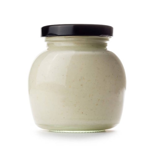 jar of horseradish sauce isolated on a white background - junk food stock pictures, royalty-free photos & images