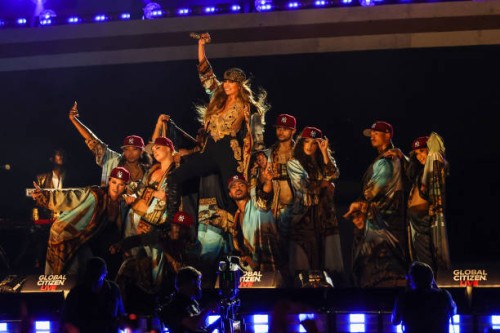 Jennifer Lopez performs onstage during Global Citizen Live in New York City, United States on September 25, 2021.