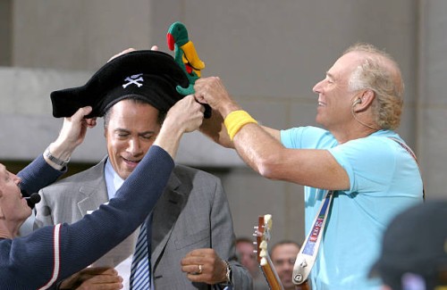 Jimmy Buffett during Jimmy Buffett Performs on The Today Show Summer Concert Series - July 11, 2003 at NBC Studios, Rockefeller Plaza in New York...