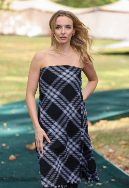 Jodie Comer attends the Burberry show during London Fashion Week September 2023 on September 18, 2023 in London, England.