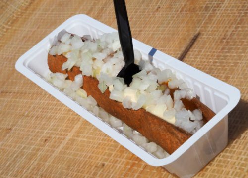 junk food: dutch deep fried sausage - junk food fotografías e imágenes de stock