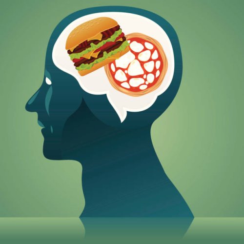 junk food thinking - junk food stock illustrations