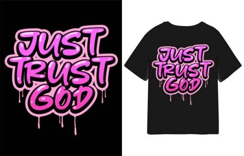 just trust god christian typography motivation slogan graffiti style t shirt design - fashion stock illustrations