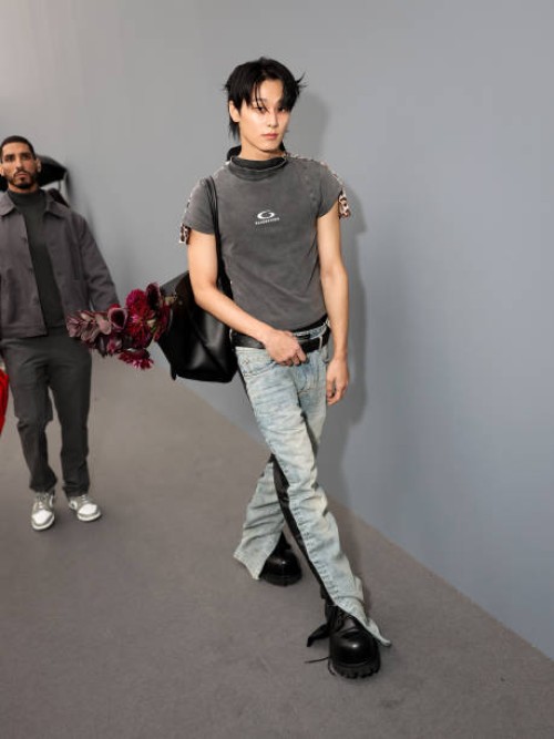 Juyeon attends the Balenciaga Paris Womenswear Spring-Summer 2025 show as part of Paris Fashion Week on September 30, 2024 in Paris, France.