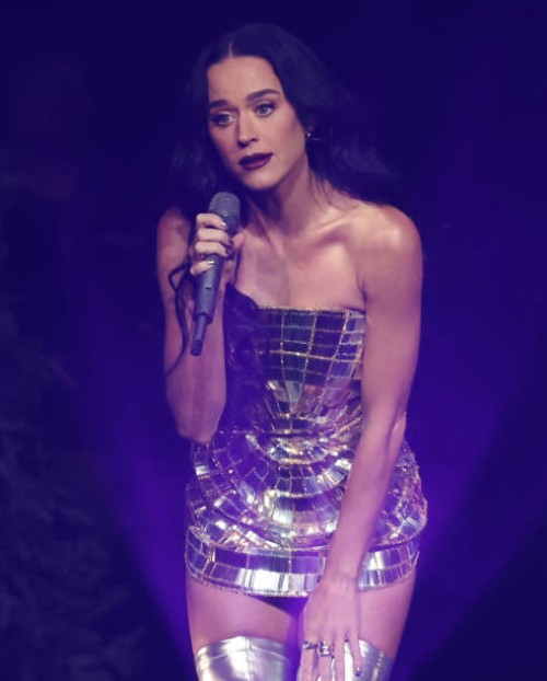Katy Perry performs on stage during iHeartRadio Q102's Jingle Ball 2024 at the Wells Fargo Center on December 16, 2024 in Philadelphia, Pennsylvania.