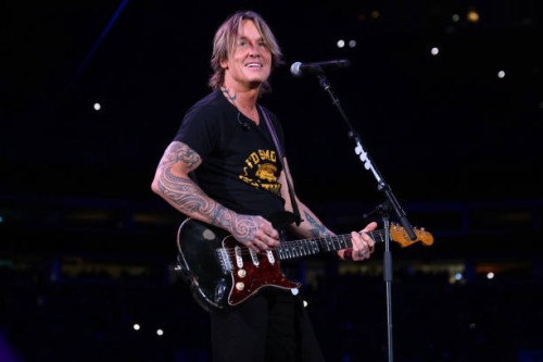 Keith Urban performs onstage at the Concert For Carolina Benefit Concert at Bank of America Stadium on October 26, 2024 in Charlotte, North Carolina.