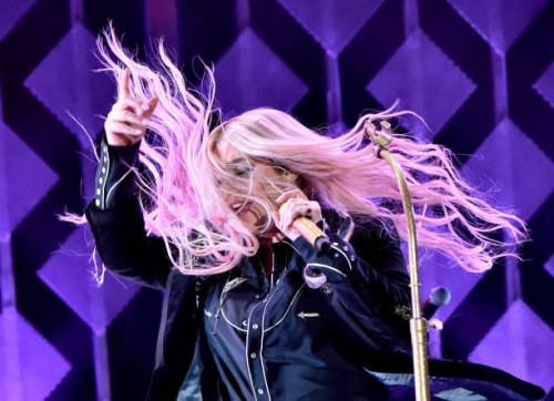 Kesha performs onstage during 102.7 KIIS FM's Jingle Ball 2017 presented by Capital One at The Forum on December 1, 2017 in Inglewood, California.