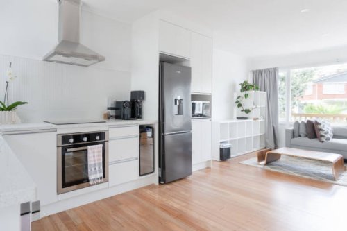 kitchen and living room open plan. - home decoration stock pictures, royalty-free photos & images