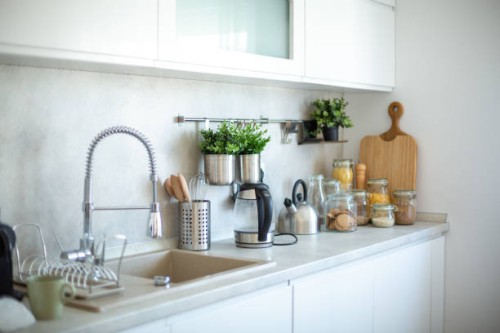 kitchen counter - home decoration stock pictures, royalty-free photos & images