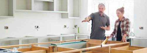 kitchen installation trainee - home decoration stock pictures, royalty-free photos & images