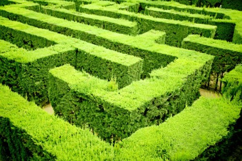 labyrinth - garden decoration stock pictures, royalty-free photos & images