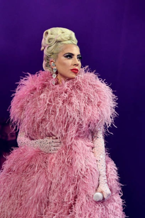 Lady Gaga performs during her 'JAZZ & PIANO' residency at Park MGM on October 14, 2021 in Las Vegas, Nevada.