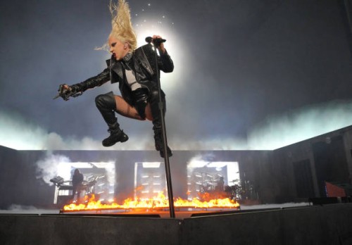 Lady Gaga performs on stage during the opening night of The Chromatica Ball Summer Stadium Tour at Merkur Spiel-Arena on July 17, 2022 in Dusseldorf,...