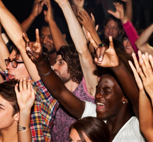 large crowd cheering - concert stock pictures, royalty-free photos & images