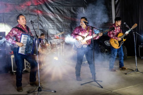 latin music band playing a song in a concert - concert stock pictures, royalty-free photos & images