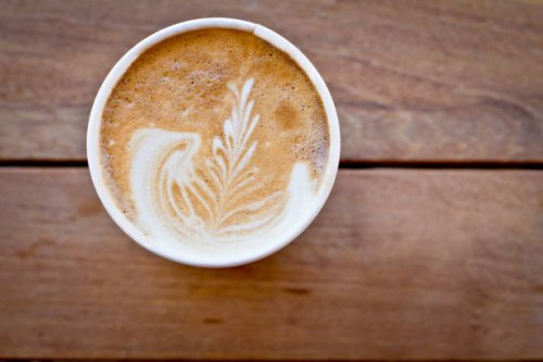 latte with wooden background - junk food stock pictures, royalty-free photos & images