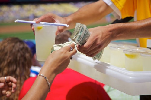 lemonade vendor at baseball game - food stock pictures, royalty-free photos & images