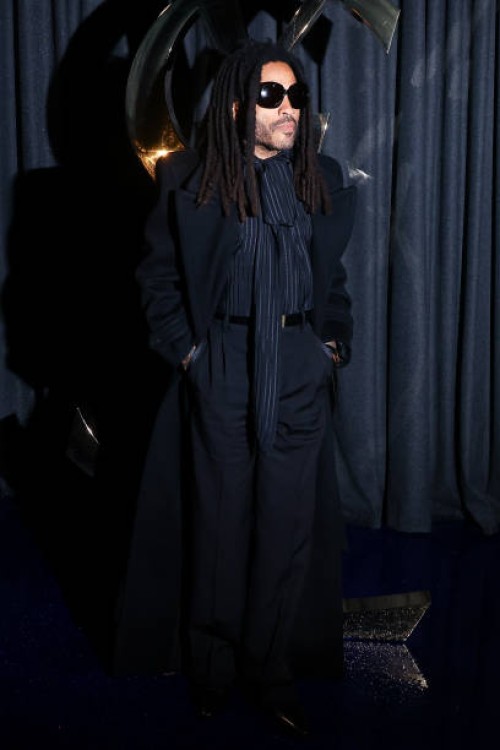 Lenny Kravitz attends the Saint Laurent Womenswear Spring-Summer 2025 show as part of Paris Fashion Week on September 24, 2024 in Paris, France.