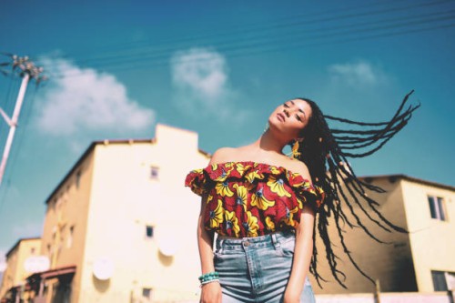 letting my hair loose out here on these streets - fashion stock pictures, royalty-free photos & images
