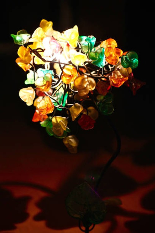 light(s) in darkness 5 - garden decoration stock pictures, royalty-free photos & images