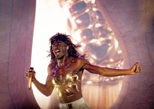 Lil Nas X performs at Ruisrock Festival 2023 at Ruissalo Island on July 9, 2023 in Turku, Finland.