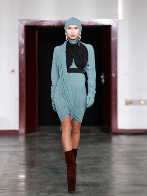 Lila Moss walks the runway during the Vivienne Westwood Womenswear Fall/Winter 2024-2025 show as part of Paris Fashion Week on March 02, 2024 in...