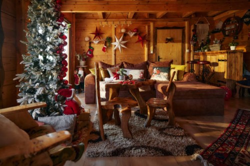 living room on christmas day! - home decoration stock pictures, royalty-free photos & images