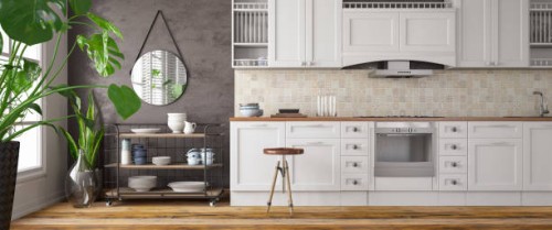 loft keuken interieur met aanrecht - home decoration stockfoto's en -beelden