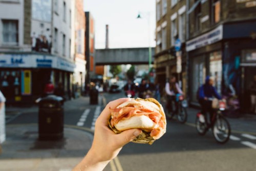 london street food - bagel - food stock pictures, royalty-free photos & images