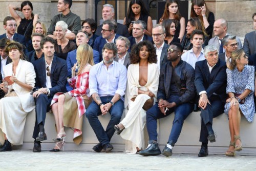 Lou Doillon, Antoine Arnault, Natalia Vodianova, Jalil Lespert, Gabrielle Union and Dwyane Wade attend the Berluti Menswear Spring/Summer 2018 show...
