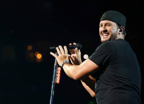 Luke Bryan performs at Bridgestone Arena on August 12, 2023 in Nashville, Tennessee.
