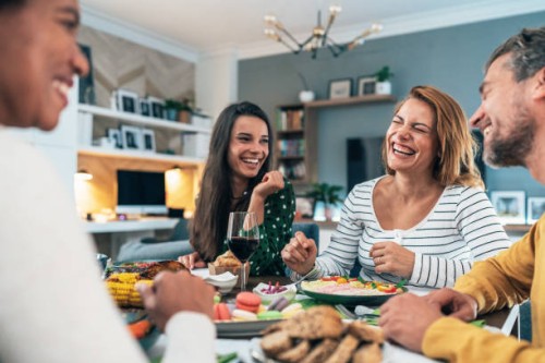 lunch with friends - food stock pictures, royalty-free photos & images