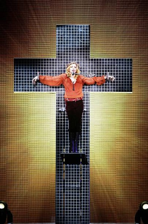 Madonna performs onstage at the first London concert of her "Confessions" World Tour at Wembley Arena August 1, 2006 in London, England.