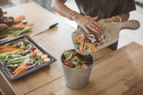 making compost from vegetable leftovers - food stock pictures, royalty-free photos & images