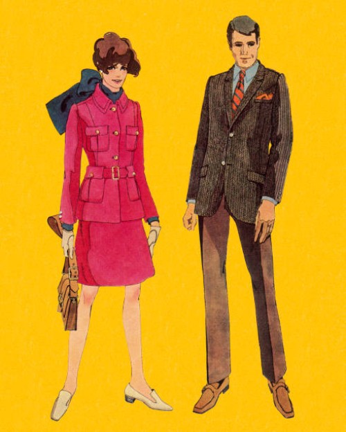 man and woman - fashion stock illustrations