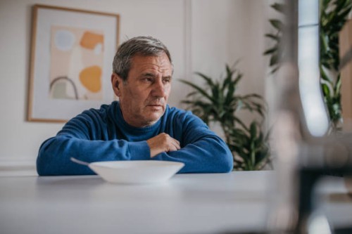 man has no appetite - food stock pictures, royalty-free photos & images