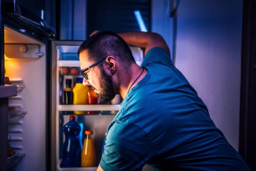 man thinking about what to eat - junk food stock pictures, royalty-free photos & images