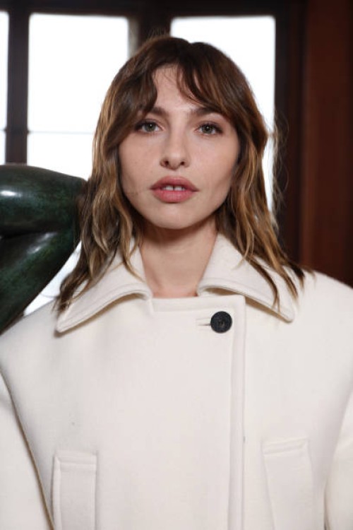 Marie Colomb attends the Jacquemus Menswear Fall-Winter 2025/2026 show as part of Paris Fashion Week on January 26, 2025 in Paris, France.